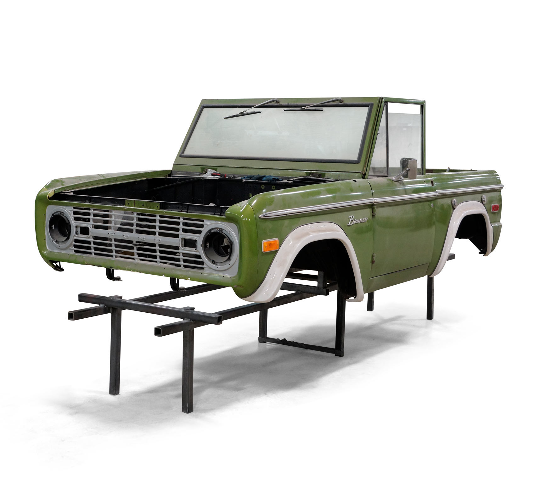 Lime Green Bronco Body on Stands
