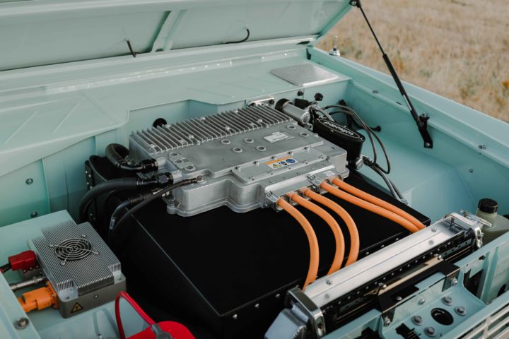 Electric Ford Bronco engine.