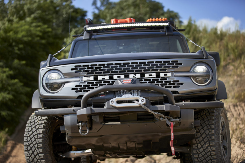 Ford Bronco off-roading.