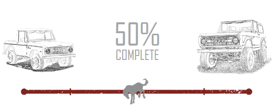 50% Complete | Gateway Bronco At this point the rebuild is 50% complete.