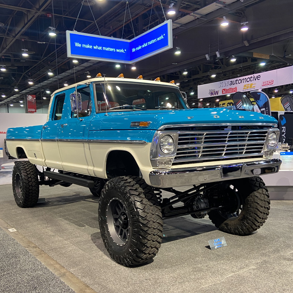 Ford F350 Godzilla at SEMA 2021.