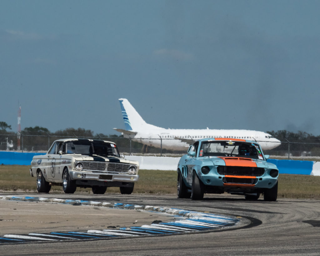 Shelby at the raceway.