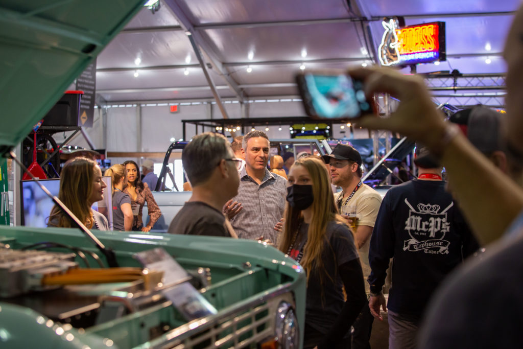 A Candid Shot | Gateway Bronco | St. Louis, MO Seth talking about Custom Ford Broncos at the show.
