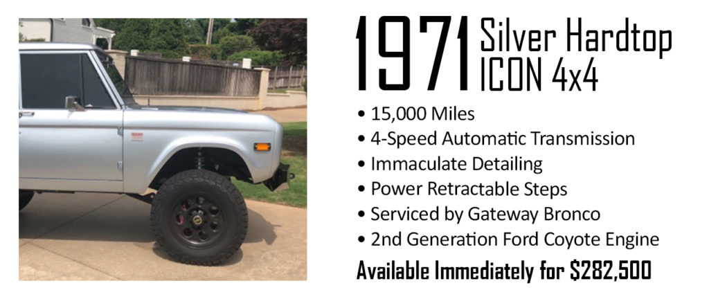 1971 Dark Blue Pre-Owned Custom Ford Bronco For Sale | Gateway Bronco | St. Louis, MO