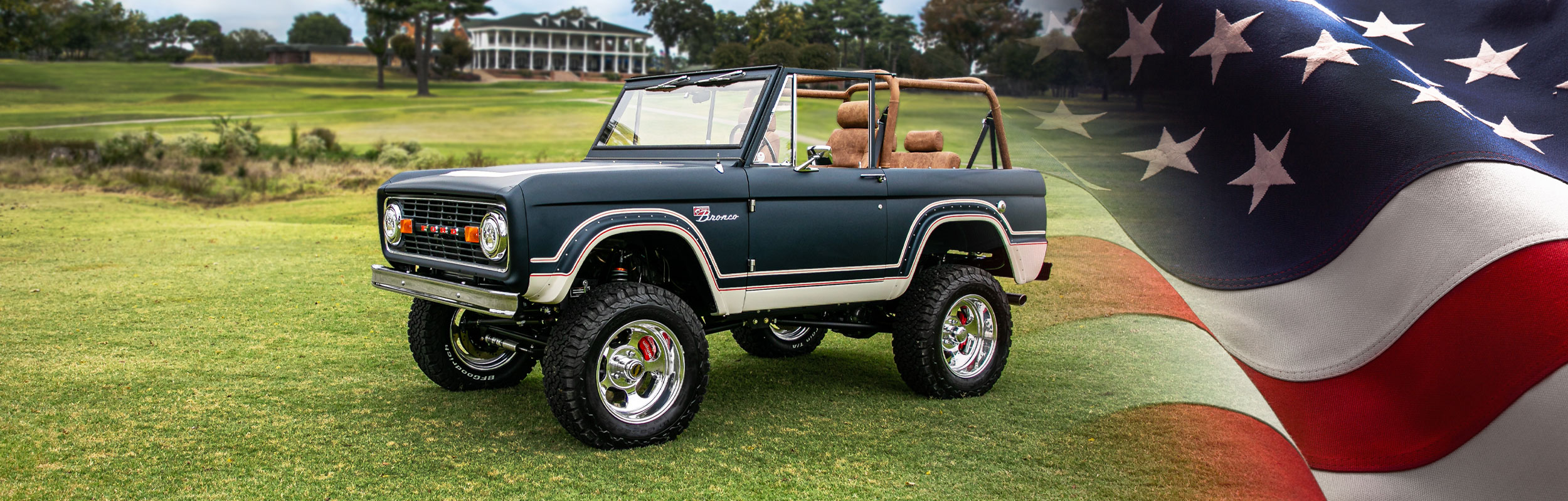 Ford Bronco® and American Flag