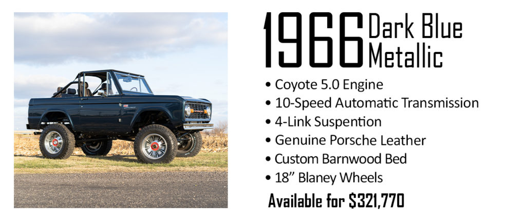 1971 Dark Blue Pre-Owned Custom Ford Bronco For Sale | Gateway Bronco | St. Louis, MO