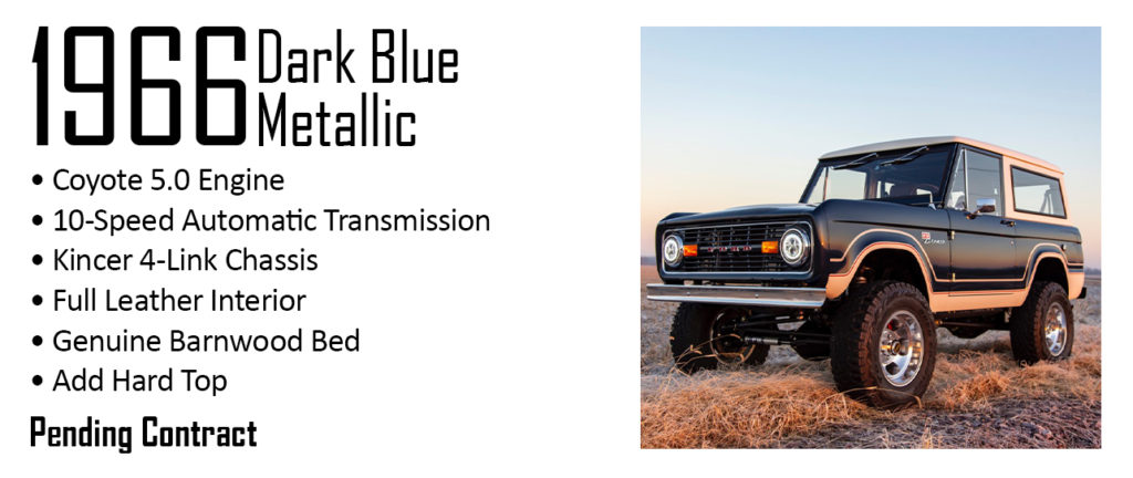 1971 Dark Blue Pre-Owned Custom Ford Bronco For Sale | Gateway Bronco | St. Louis, MO