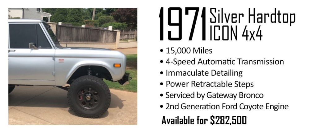 1971 Dark Blue Pre-Owned Custom Ford Bronco For Sale | Gateway Bronco | St. Louis, MO